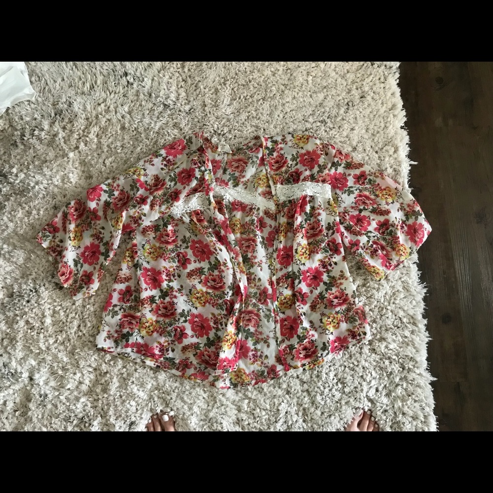 Floral cardigan